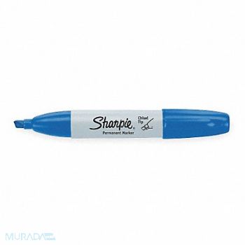 SHARPIE F8500 Permanent Marker Blue Chisel PK12, 2LTG5