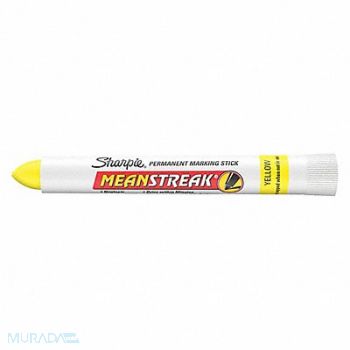 SHARPIE D7948 Permanent Marking Stick Ylw Bullet PK12, 2LTH7