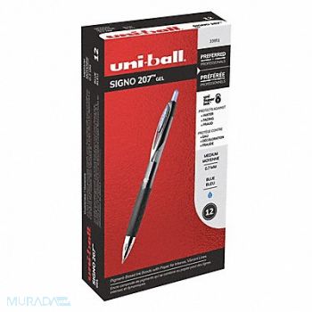 UNI-BALL Gel Pens Ink Color Blue PK12, 2LUF8