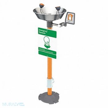 GUARDIAN EQUIPMENT Eyewash Station Pedestal Mount SS 16 W, 2LVJ1