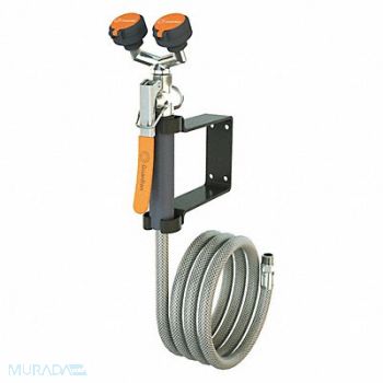 GUARDIAN EQUIPMENT Dual Head Drench Hose Wall Mount 8 ft., 2LVK6