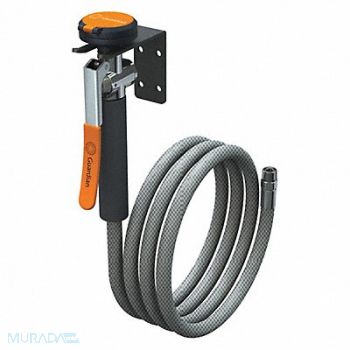 GUARDIAN EQUIPMENT Single Head Drench Hose Wall Mount 8 ft., 2LVK9