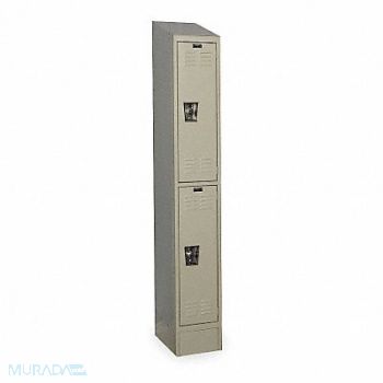 HALLOWELL D4817 Wrdrb Lockr Lvrd 1 Wide 2 Tier Tan, 2LYZ2