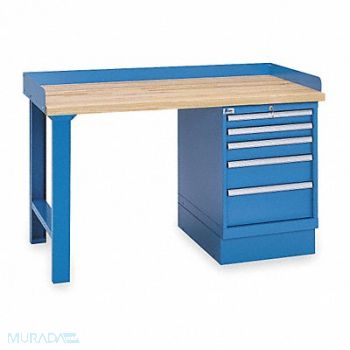 LISTA Workbench Butcher Block 60 W 30 D, 2MNP2