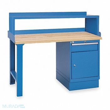 LISTA Workbench Butcher Block 72 W 30 D, 2MNP9