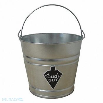 TOUGH GUY Mop Bucket 2 1/2 gal Silver, 2MPE6