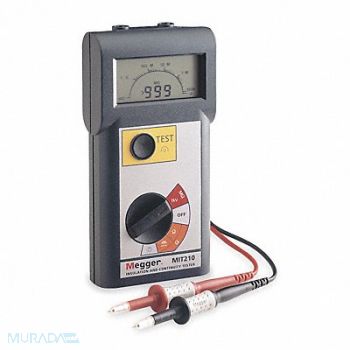 MEGGER Megohmmeter 1000V DC LCD, 2MY32