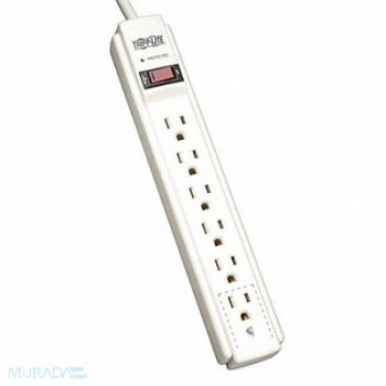 TRIPP LITE Surge Protector Strip 6 Outlet Gry, 2MY53