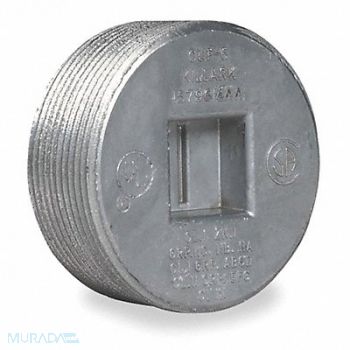 HUBBELL KILLARK Blank Plugs Aluminium Trade Size 2in, 2MY89