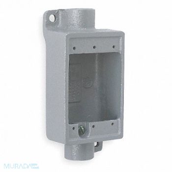 HUBBELL KILLARK Weatherproof Box 3/4 in Hub 18 cu in, 2NA26