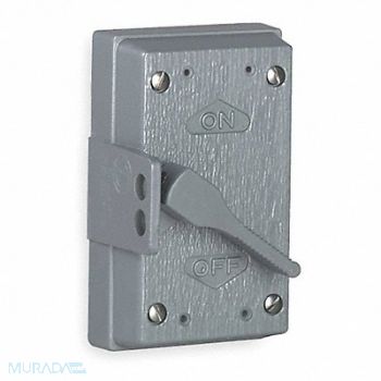 HUBBELL KILLARK Weatherproof Cover Vertical Aluminum, 2NA29