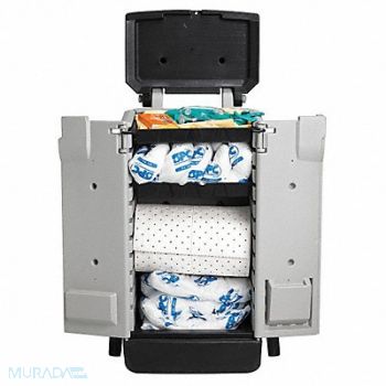 BRADY SPC ABSORBENTS Spill Kit Oil-Based Liquids Gray, 2NCP1