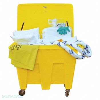 BRADY SPC ABSORBENTS Spill Kit Oil-Based Liquids Yellow, 2NCP4