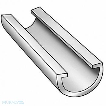 GRAINGER APPROVED HlfRndConveyorGuideRail UHMW 17/32 InDia, 2NJD5