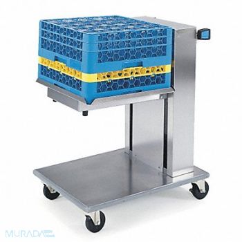 LAKESIDE Tray Dispenser Cart Stainless 32x24x37, 2NKA3
