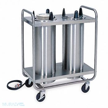 LAKESIDE Plate Dispenser Cart Heated 36x18x39, 2NKE6