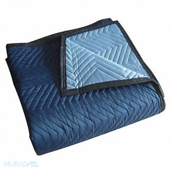 GRAINGER APPROVED Quilted Moving Blanket Blue PK6, 2NKT4