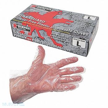MCR SAFETY D1863 Disposable Gloves Polyethylene XL PK500, 5WUL4