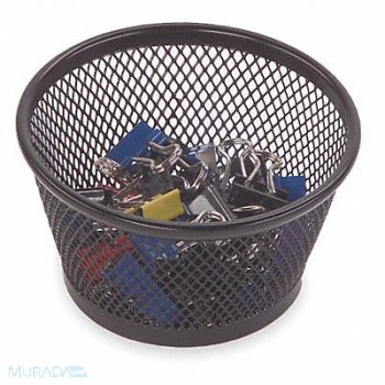 ROLODEX Jumbo Paper Clip Dish Black, 2NRK5