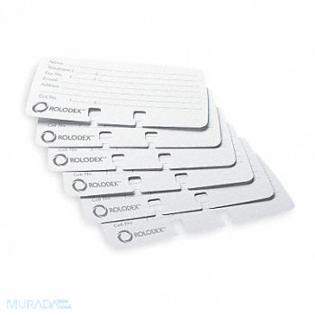 ROLODEX Business Card Refills Lined PK100, 2NRL7