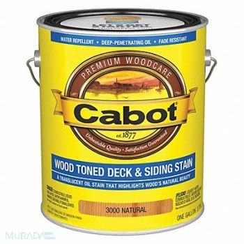 CABOT Translucent Coating Natural Flat 1 gal., 2NTA7
