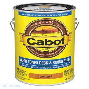 CABOT Translucent CoatingCedar Flat 1 gal., 2NTA9
