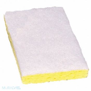 TOUGH GUY Scrubber Sponge 6 in L White PK20, 2NTH2