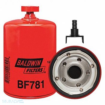 BALDWIN FILTERS Fuel Filter 6-1/8 x 3-11/16 x 6-1/8 In, 2NTY3