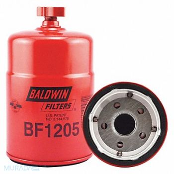BALDWIN FILTERS Fuel Filter 6-1/16 x 3-11/16 x 6-1/16 In, 2NUE6