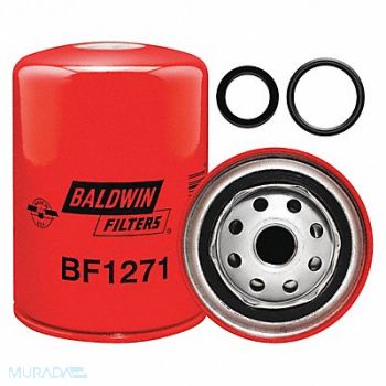 BALDWIN FILTERS Fuel Filter 5-3/8 x 3-11/16 x 5-3/8 In, 2NUR4