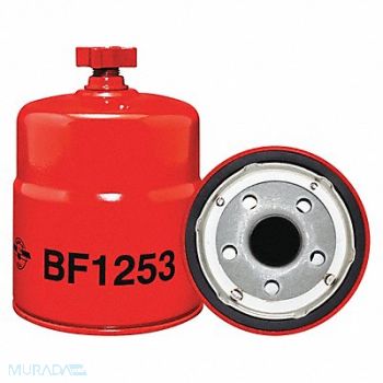 BALDWIN FILTERS Fuel Filter 5-7/32 x 3-11/16 x 5-7/32 In, 2NUW9