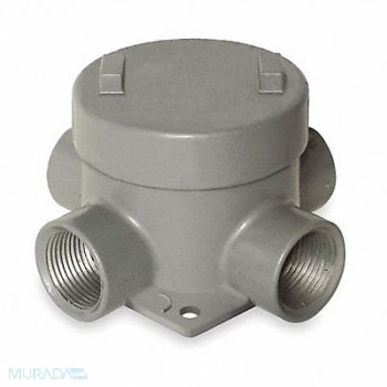 HUBBELL KILLARK Conduit Outlet Body Aluminum X, 2NVN3