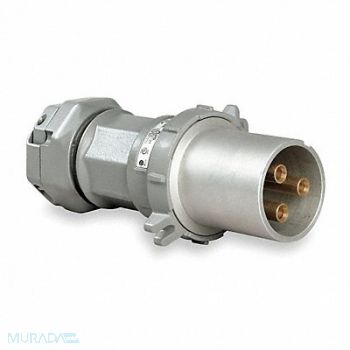 HUBBELL Pin and Sleeve Plug 200 A Gray 3Pl, 2NVX5