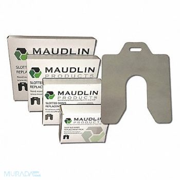 MAUDLIN PRODUCTS Slotted Shim H-8x8 Inx0.125In PK5, 2NZW5