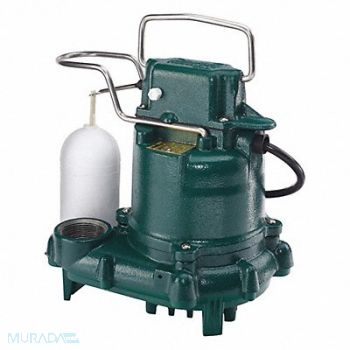 ZOELLER HP 3/10 Sump Pump Vertical Float, 2P549