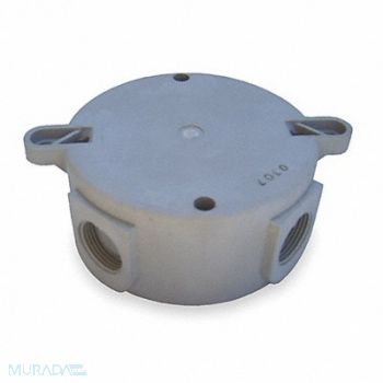 HUBBELL KILLARK HazLocCeilngBox 4 3/4 L 4 3/4 W 2 H Gray, 2PDG7