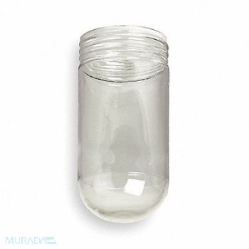 HUBBELL KILLARK GlassGlobeTempered 6 5/8 L 6 3/4 H Clear, 2PDH2