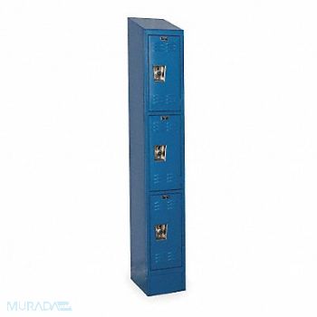HALLOWELL D4828 Wrdrb Lockr Lvrd 1 Wd 3 Tier Marine Blue, 2PFU5