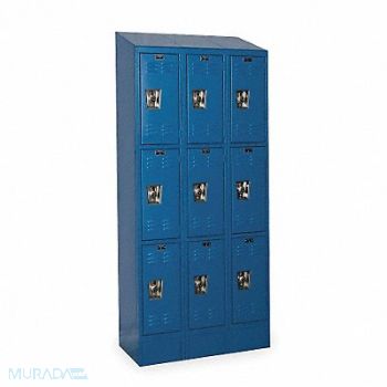 HALLOWELL D4829 Lckr 3x3Lckr Mrn Bl 84 x36 x18 Assm, 2PFU6