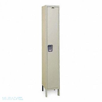 HALLOWELL K4085 Wrdrb Lockr Solid 1 Wide 1 Tier Tan, 2PGG7