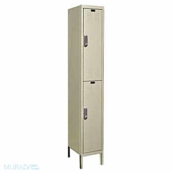 HALLOWELL Lckr 2x1Lckr Tan 78 x12 x18 UnAssm, 2PGR6