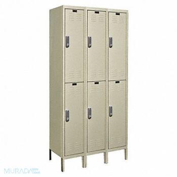 HALLOWELL Lckr 2x3Lckr Tan 78 x36 x15 UnAssm, 2PGR5