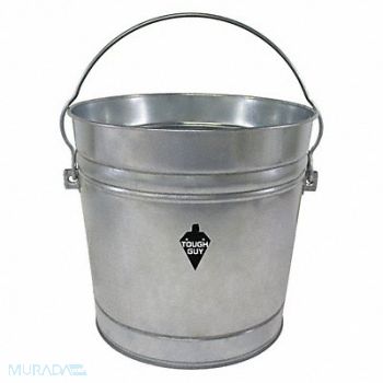 GRAINGER APPROVED Bucket 10 gal Silver, 2PYW5