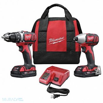 MILWAUKEE Cordless Combination Kit 2 Tools 18V DC, 2PYZ2