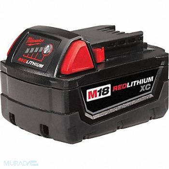 MILWAUKEE Battery Pack 3.0 Ah Li-Ion, 2PYZ8