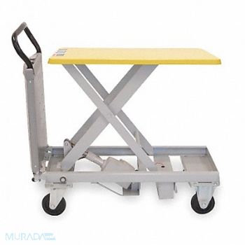 SOUTHWORTH Scissor Lift Cart 500 lb Steel Fixed, 2RDN7