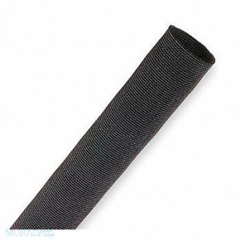 TECHFLEX Sleeving 1.000 in 100 ft Black, 2RMK9