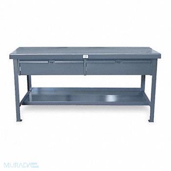 STRONG HOLD Workbench Steel 60 W 36 D, 2RNG3