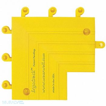 WEARWELL Inside Corner Yellow 6 x 9, 2RPR5
