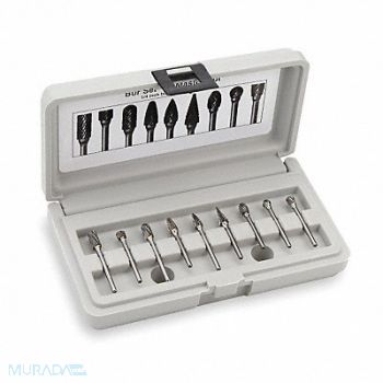WIDIA METAL REMOVAL Carbide Bur Sets 1/2 8 Pcs, 2RPW1